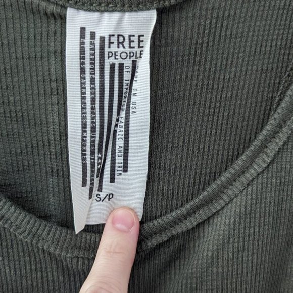 Green Free People Tank - Picture 4 of 4